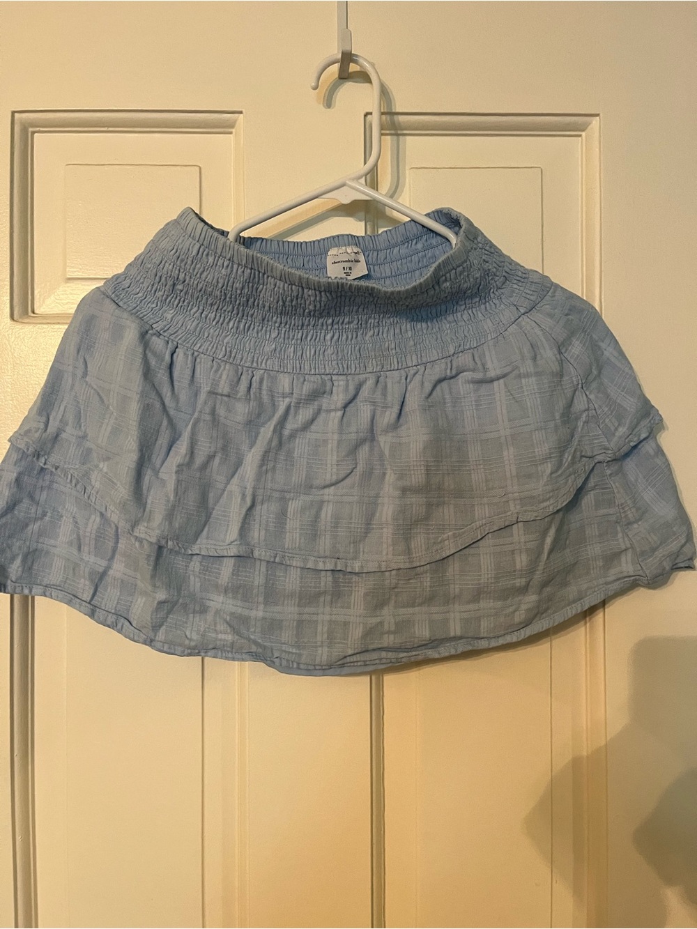 abercrombie kids Light Blue Smocked Tiered Skirt